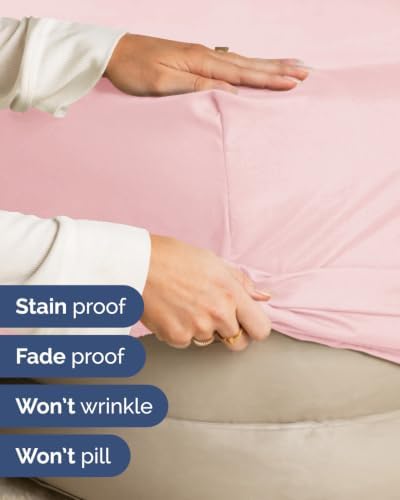CGK Linens Extra Deep Flex Top Split Head King Fitted Sheet - Baby Pink