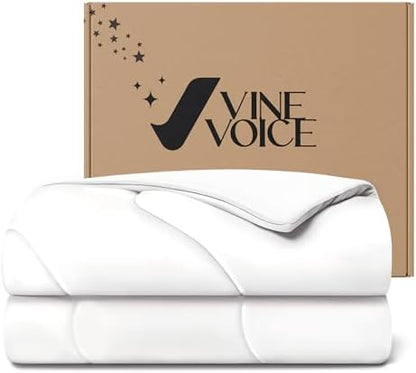 Cooling Comforter for Hot Sleepers, Twin 68x90, Arctic White