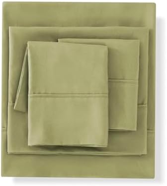 Sweet Home Collection RV Short Queen Comforter Set for RV Camper - Comforter Set with Fitted & Flat Sheet, 4 Pillowcases - Tailored for RV Short Queen Beds - Cozy Essentials for Your RV Bedroom, Sage