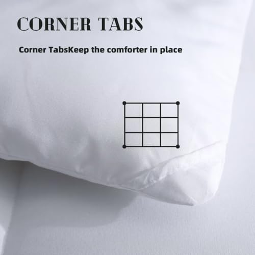 DOWNCOOL Comforters California King Size, White Duvet Insert, Lightweight