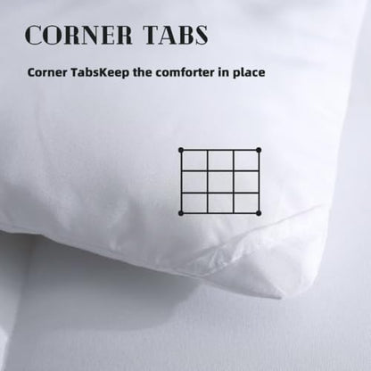 DOWNCOOL Comforters California King Size, White Duvet Insert, Lightweight