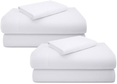 California Design Den 2 Pack 600 Thread Count Twin Bed Sheets Cotton Set