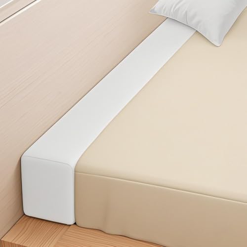 Bed Gap Filler,High-Density Bed Crack Filler with Removable Cover,Mattress Extender for Headboard Gap,Spacer Filler Between Mattress and Wall,Bed Wedge Gap Filler,Full Size,rice-white,78"x8"x12"