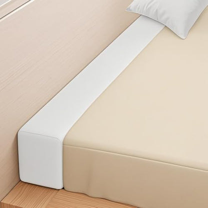 Bed Gap Filler,High-Density Bed Crack Filler with Removable Cover,Mattress Extender for Headboard Gap,Spacer Filler Between Mattress and Wall,Bed Wedge Gap Filler,Full Size,rice-white,78"x4"x12"