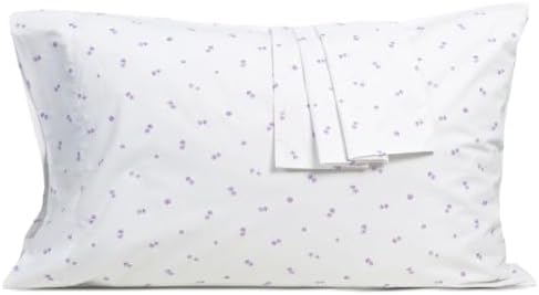 Pillow Cases 100% Cotton Percale King Size Set of 2, Tiny Floral