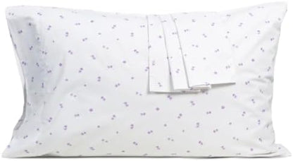 Pillow Cases 100% Cotton Percale King Size Set of 2, Tiny Floral