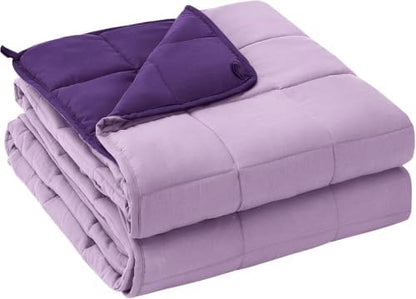 yescool Weighted Blanket for Adults 17lbsQueen Size, 60" x 80", Purple