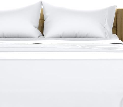 TEXAS LINEN CO. 100% Egyptian Cotton Sheets King Size - 1500 Series High Thread Count King Size Bed Sheets Set (4 PC, White), 17" Deep Pocket Luxury Hotel Bedding - Couture Comfortin' Collection
