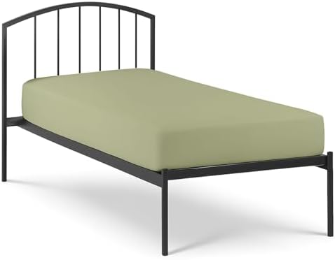 1 PC Cot Size 25" x 75" Fitted Sheet Only, 100% Egyptian Cotton, Sage Solid