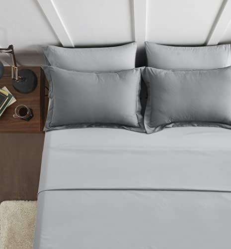 Maple&Stone Queen Size Comforter Set 7 Pieces Bed in a Bag Grey