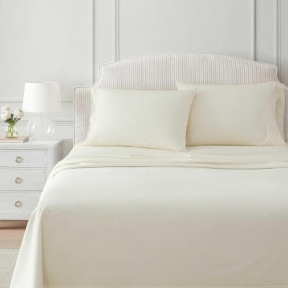 Martha Stewart - Twin Size Sheet Set with Fitted Sheet & Pillowcase