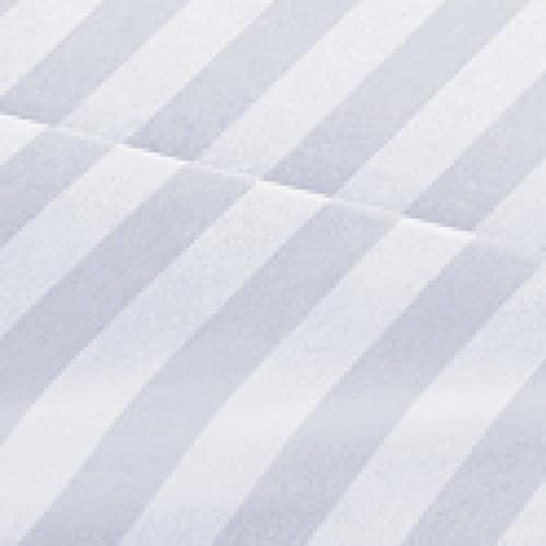 Cal King 4 Piece Striped Sheet Set - Soft, Breathable & Cooling - Blue Sky