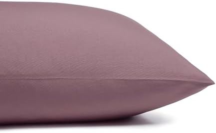 Amazon Basics Lightweight Polyester Microfiber 4-Piece Bed Sheet Set, Machine Washable, King, Rose, Solid