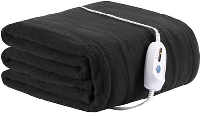 Electric Heated Blanket 72"x84" Full Size, Iron Grey