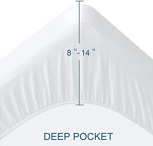 Twin Size Mattress Protector Waterproof,Absorbent Fitted Sheet