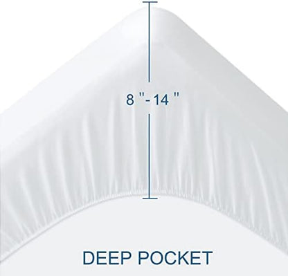 Twin Size Mattress Protector Waterproof,Absorbent Fitted Sheet