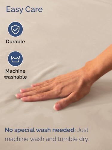 CGK Linens Extra Deep Queen Fitted Sheet - Fitted Sheet Only - Wheat
