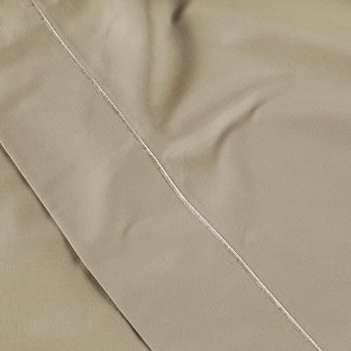 LANE LINEN 100% Egyptian Cotton Bed Sheets King Size – 16 Inch Extra Deep Pocket, Naturally Cooling, No-Pill, Fade-Resistant Cotton Sheets King – Sandbar