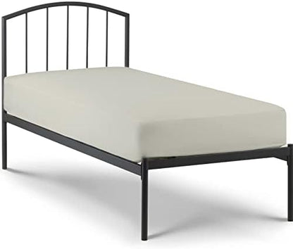 1 PC Cot Size 30" x 75" Fitted Sheet, 100% Egyptian Cotton, Abalone Grey