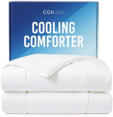 Cooling Comforter King Size - Cooling Blanket - 104x90 (White)