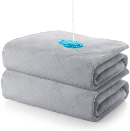 Bed Pads Washable Waterproof 2 Pack for Incontinence
