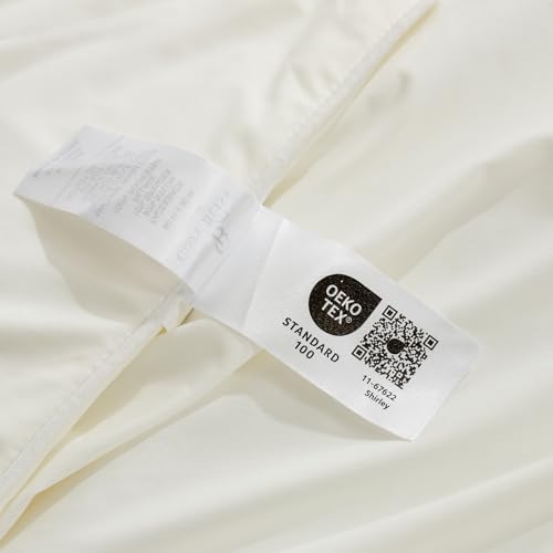 Cozy Bliss Cooling Comforter Twin Size, Cooling Blankets for Hot Sleepers and Night Sweats, Cream Summer Comforter for Twin Size Bed, Breathable Soft Lightweight Silk Smooth