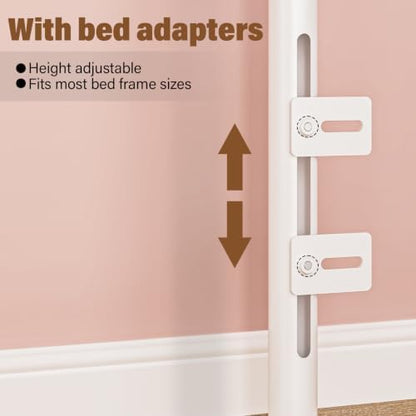 Queen Size Headboard Only, Vintage Metal Headboard for Queen Bed White