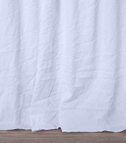 Chezmoi Collection Aria 3-Piece Pinch Pleat Pintuck Ruffle Skirt Bedspread Set - French Country Chic Farmhouse - Full, White