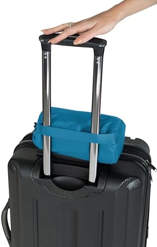 BlueHills Ultra Compact Travel Blanket Pillow 2 Pack Airplane Peacock Teal