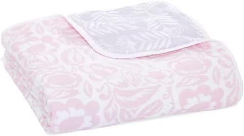 aden + anais Essentials Dream Blanket, Muslin Baby Blankets for Girls & Boys, Ideal Lightweight Newborn Nursery & Crib Blanket, Shower & Registry Gift, Damsel - Savoy