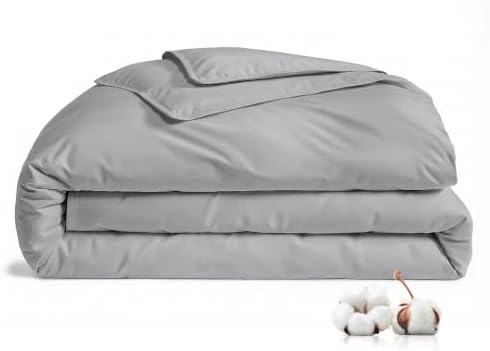 FAUNNA 100% Cotton Duvet Cover Dust Mite Bed Bug Comforter Protector, King