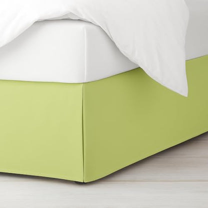 Mattress-Homes Luxury Box Pleated Bed Skirt Split Corners Platform Style Easy Fit Fade & Wrinkle Resistant with Tailored Drop 10 Inch (Full, Sage)