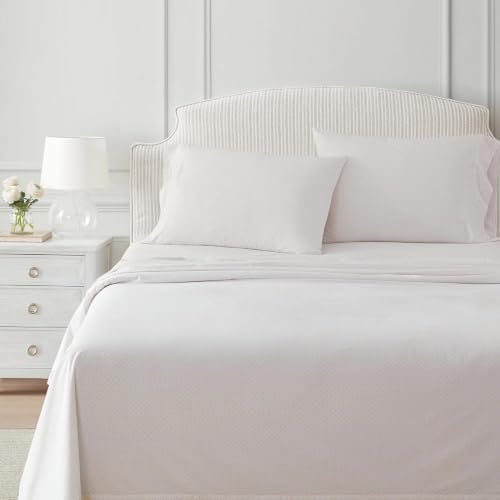 Martha Stewart - Twin Size Sheet Set with Fitted Sheet & Pillowcase