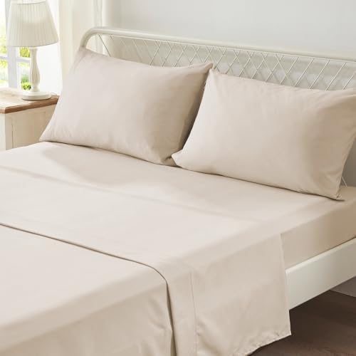 Anluoer Queen Comforter Set 7 Piece, Ruffle Bed in a Bag Queen Bedding Sets