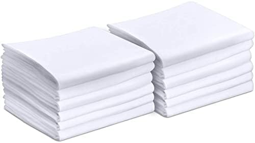 Utopia Bedding Standard Pillow Cases - 12 Pack - Envelope Closure - Soft Brushed Microfiber Fabric - Shrinkage and Fade Resistant Pillow Covers Standard Size 20 X 26 Inches (Standard, White)