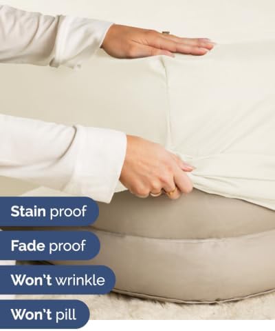 CGK Linens 2 Pack Extra Deep Twin XL Fitted Sheets - Off White