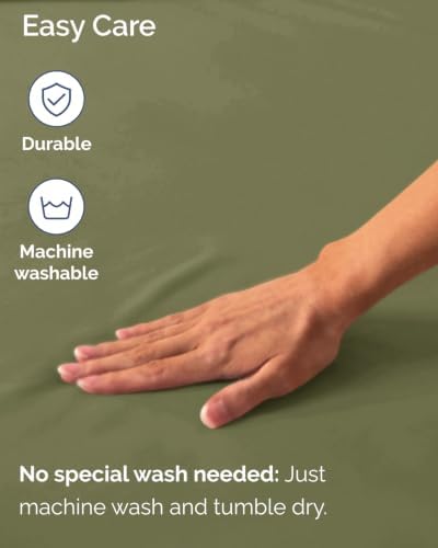 CGK Linens 2 Pack Extra Deep Cal King Fitted Sheets - Sage Green