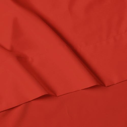 Elegant Comfort Luxury 4-Piece Bed Sheet Set - Luxury Bedding 1500 Premium Hotel Quality Microfiber, Wrinkle Resistant Cool & Breathable, Easy Elastic Fitted, Full, Rust Orange