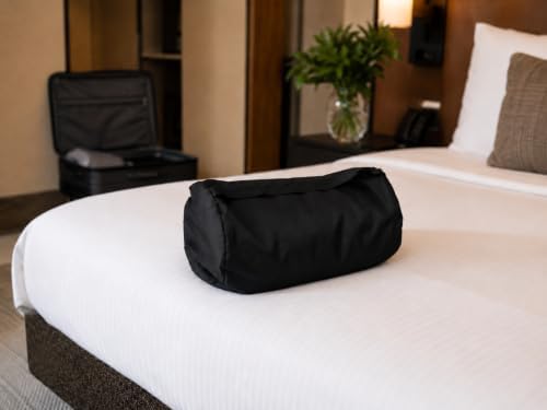 Oversized 90" × 50" Travel Bedding with Built-in Pillow Pocket, Full-Length Zipper & Carrying Case