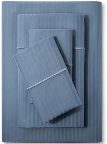 Feather & Stitch 100% Cotton Sateen 500 TC King Size Bed Sheet Set