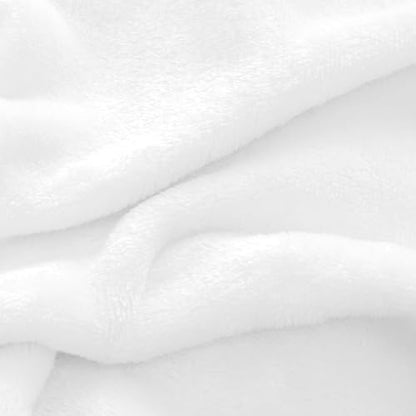 BEDELITE Flannel Sheets Queen Size, Bright White, 4 Pieces