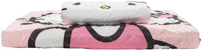 Jay Franco Sanrio Hello Kitty Twin Quilt Set, 2-Piece Super Soft Pink