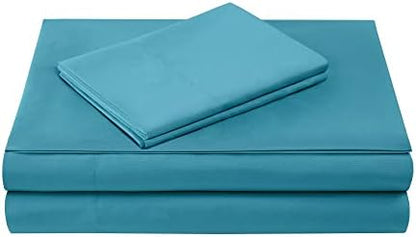 Comfort Spaces Microfiber 14" Deep Pocket, Twin XL Sheet Set 4 pcs, Teal