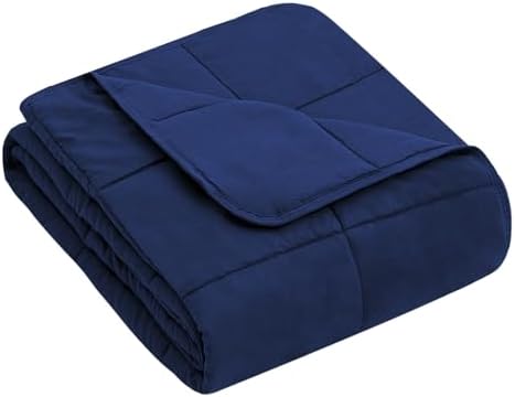 yescool Weighted Throw Blanket 10lbs, 41" x 60", Blue