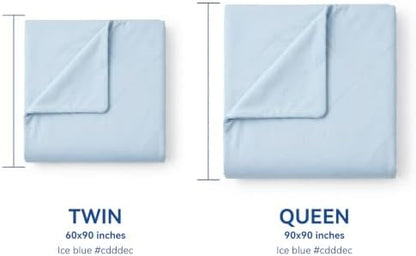 Dual-Sided Cooling Comforter, Pure Blue, Queen