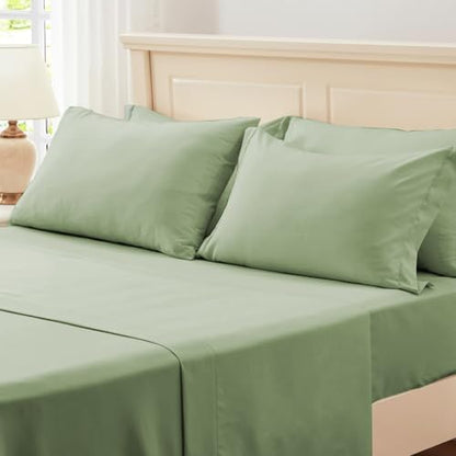 Anluoer Queen Comforter Set 7 Piece, Ruffle Bed in a Bag Queen Bedding Sets