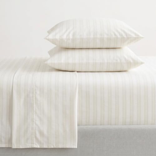 Martha Stewart - Twin Size Sheet Set with Fitted Sheet & Pillowcase