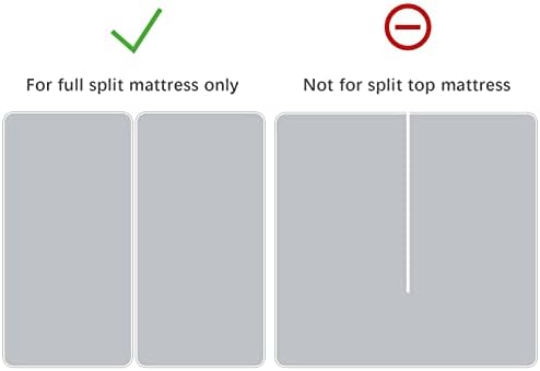 Split King Mattress Protector for Adjustable Bed Waterproof Split King Sheets Fitted up - 14'' Terry Mattress Pad Cover Protector Machine Wash, White