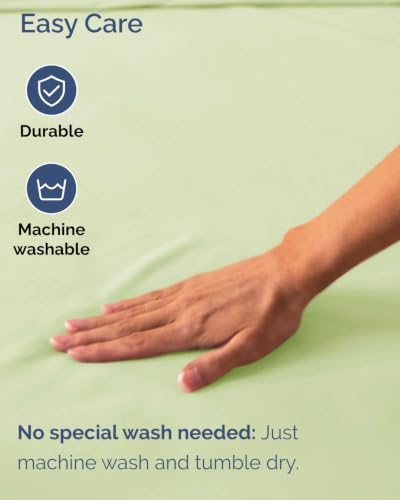 CGK Linens 2 Pack Extra Deep Cal King Fitted Sheets - Light Sage Green