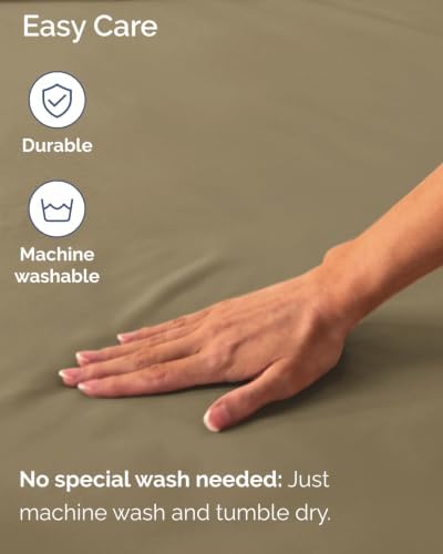 CGK Linens 2 Pack Extra Deep King Fitted Sheets - Khaki